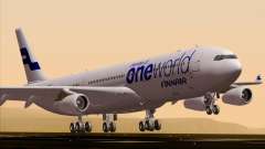 o Airbus A340-300 Finnair (Oneworld Livery) para GTA San Andreas