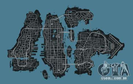 Mapa de lojas de roupas GTA 4
