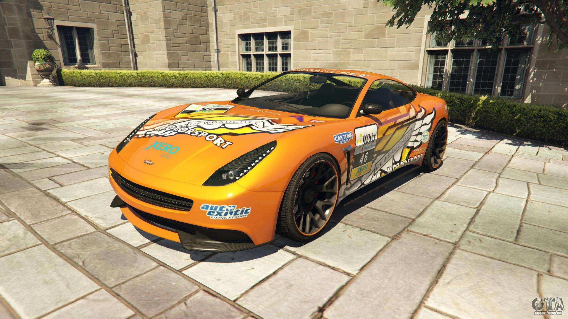 Dewbauchee Massacro Racecar do GTA 5 - vista frontal