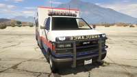 GTA 5 Brute Ambulance Mission Row San Andreas - vista frontal