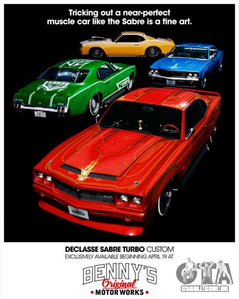 Declasse Sabre Turbo Custom disponível em GTA Online