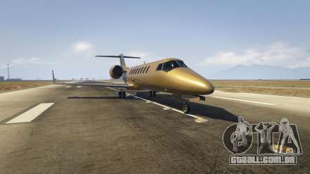 Buckingham Luxor Deluxe do GTA 5 - screenshots, descrição e especificações do avião