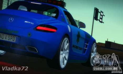 Mercedes-Benz SLS AMG Blue SCPD para GTA San Andreas