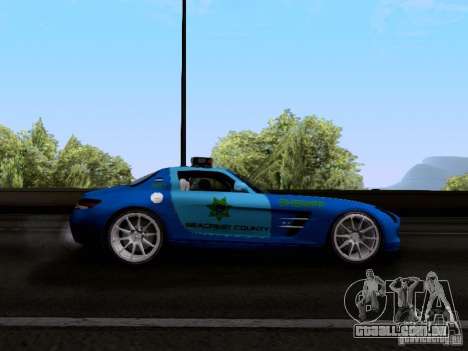 Mercedes-Benz SLS AMG Blue SCPD para GTA San Andreas