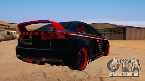 Mitsubishi Lancer Evolution X Pro Street para GTA San Andreas