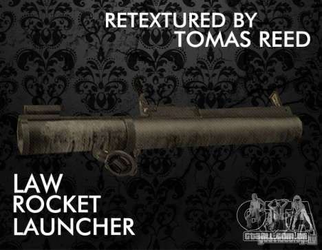 LAW Rocket Launcher Retextured para GTA San Andreas