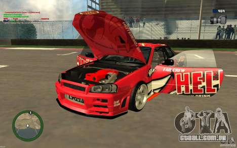 Nissan Skyline R34 Hell Energy para GTA San Andreas