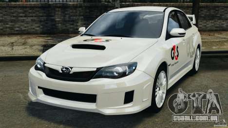 Subaru Impreza WRX STi 2011 G4S Estonia para GTA 4