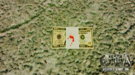 Estados Unidos notas, em denominações de $ 10 para GTA 4
