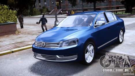 VW Passat B7 TDI Blue Motion para GTA 4