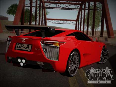 Lexus LFA Nürburgring Edition para GTA San Andreas