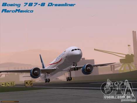 Boeing 787-8 Dreamliner AeroMexico para GTA San Andreas