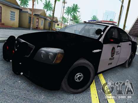 Chevrolet Caprice 2011 Police para GTA San Andreas