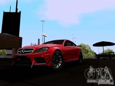 Mercedes-Benz C63 AMG 2012 Black Series para GTA San Andreas