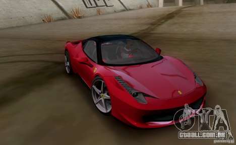 Ferrari 458 Italia V12 TT Black Revel para GTA San Andreas