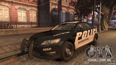 Ford Taurus Police Interceptor 2010 ELS para GTA 4