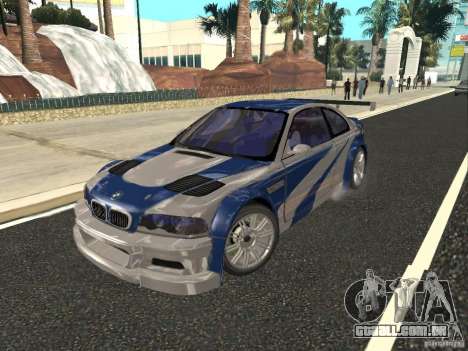 BMW M3 GTR de NFS Most Wanted para GTA San Andreas