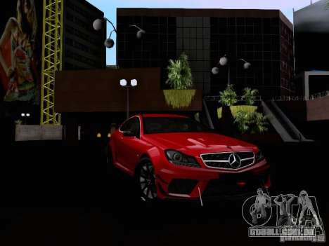 Mercedes-Benz C63 AMG 2012 Black Series para GTA San Andreas