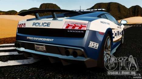 Lamborghini Gallardo LP570-4 Superleggera Police para GTA 4
