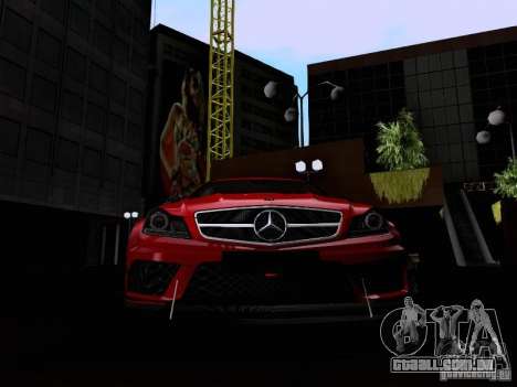 Mercedes-Benz C63 AMG 2012 Black Series para GTA San Andreas