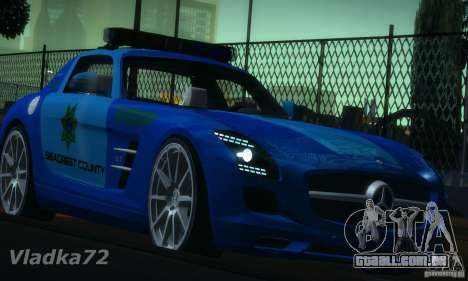 Mercedes-Benz SLS AMG Blue SCPD para GTA San Andreas