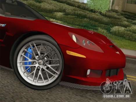 Chevrolet Corvette ZR1 para GTA San Andreas