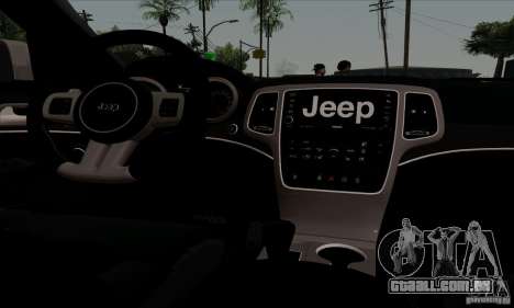 Jeep Grand Cherokee SRT-8 2013 para GTA San Andreas