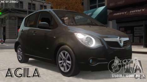 Vauxhall Agila 2011 para GTA 4