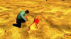 Salvação do homem na praia para GTA San Andreas