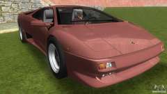 Lamborghini Diablo VTTT Black Revel para GTA Vice City