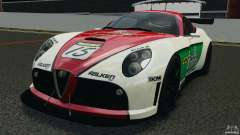 Alfa Romeo 8C Competizione Body Kit 1 белый para GTA 4