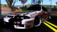 Nissan GT-R R33 HellaFlush para GTA San Andreas