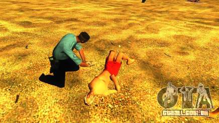 Salvação do homem na praia para GTA San Andreas