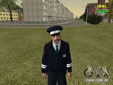 Oficial de polícia de trânsito russo para GTA San Andreas