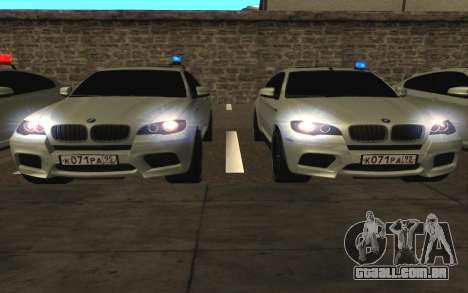 BMW X6 M com piscar luzes PPP para GTA San Andreas