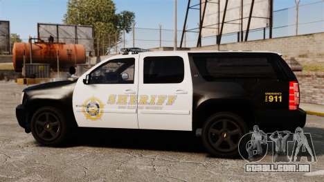 Chevrolet Suburban GTA V Blaine County Sheriff para GTA 4