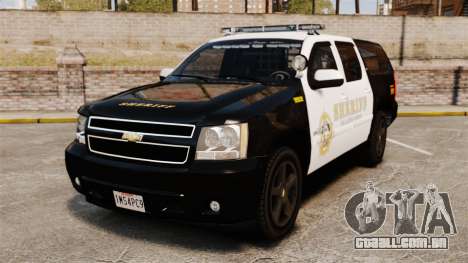 Chevrolet Suburban GTA V Blaine County Sheriff para GTA 4