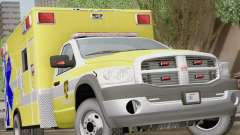 Dodge Ram Ambulance BCFD Paramedic 100 para GTA San Andreas