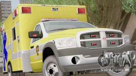 Dodge Ram Ambulance BCFD Paramedic 100 para GTA San Andreas