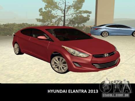 Hyundai Elantra 2013 para GTA San Andreas