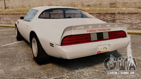 Pontiac Turbo TransAm 1980 para GTA 4