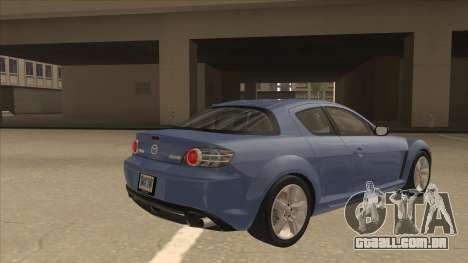 Mazda RX8 Tunable para GTA San Andreas