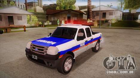 Ford Ranger 2011 Province of Buenos Aires Police para GTA San Andreas