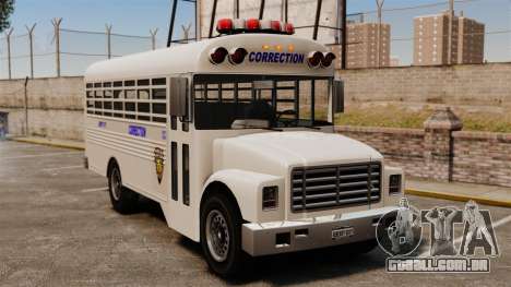 O ônibus da prisão Liberty City para GTA 4