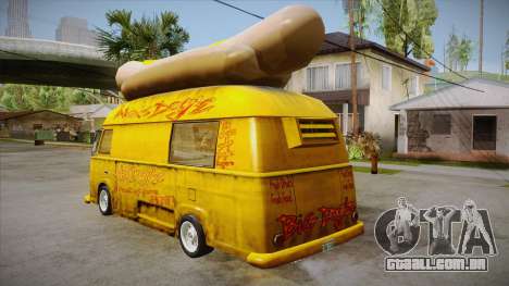Hot Dog Van Custom para GTA San Andreas