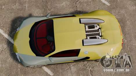 Bugatti Veyron Gold Centenaire 2009 para GTA 4