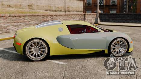 Bugatti Veyron Gold Centenaire 2009 para GTA 4