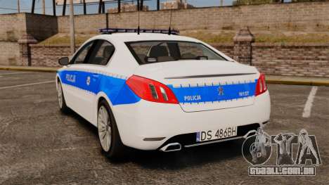 Peugeot 508 Polish Police [ELS] para GTA 4