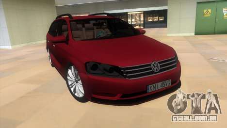 Volkswagen Passat B7 2012 para GTA Vice City