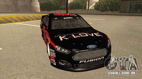 Ford Fusion NASCAR No. 98 K-LOVE para GTA San Andreas